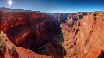 Stunning landscape of the  canyonlands, Generative AI