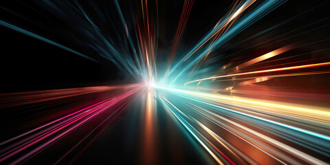 Fototapeta premium Light streaks