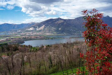 View of Annone lake from Colle Brianza