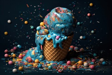 sweet and delicious organic ice cream, made with all-natural ingredients for a guilt-free indulgence.