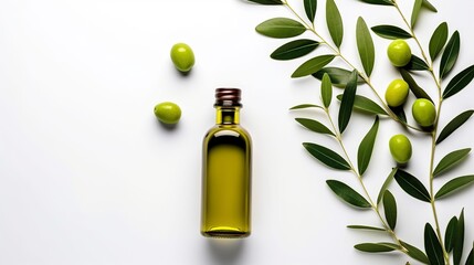 Olive Oil, Generative AI, Illustration