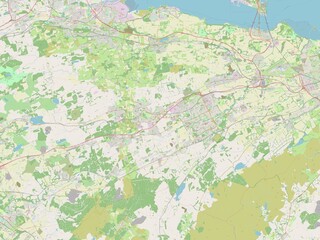 West Lothian, Scotland - Great Britain. OSM. No legend