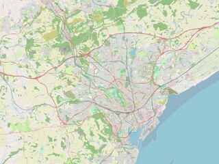 Cardiff, Wales - Great Britain. OSM. No legend