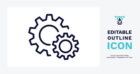 system icon. Thin line system icon from social media marketing collection. Outline vector isolated on white background. Editable system symbol can be used web and mobile