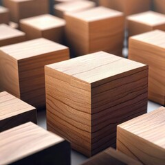 wooden cube background