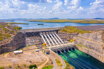 Usina hidroelétrica de Xingo No Vale do Rio São Francisco Alagoas Paulo Afonso Piranhas 