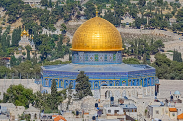 Obraz premium Dome of the Rock in Jerusalem Israel