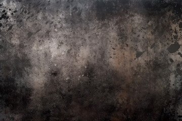 Obraz na płótnie Canvas Dark taupe grey metal grunge texture background. Generative AI.