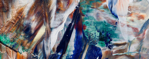 Colorful abstract background wallpaper. Modern motif visual art. Mixtures of oil paint. Trendy hand...