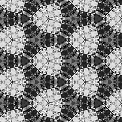 Black and white abstract, pattern, decorative, design, drawing, digital painting illustration