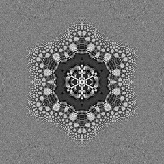 Black and white abstract, pattern, decorative, design, drawing, digital painting illustration