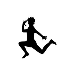 Fototapeta na wymiar dancing people movement vector silhouette, clean drawing, dancing vector.