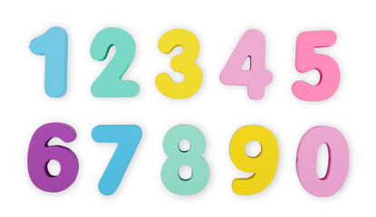 Green figure standing out from the crowd inside circle of wooden figures, isolated on white background. Conceptual image of being different