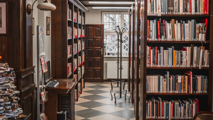 The interior of an ordinary library.