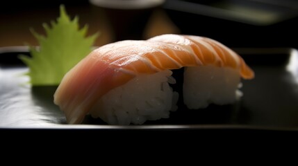 Nigiri Sushi - A simple yet delicious sushi dish featuring a slice of fish on top of a bed of rice