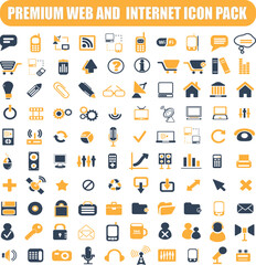 set of icons for web and applications | set of icons | premium web and internet, technology icon pack with addition Normal Routine signs Icon pack