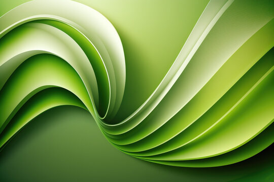 Green flowing background backdrop wallpaper Generative AI