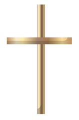 Graphic Easter Cross Clipart in golden color, Religious Arrangements, Baptism Crosses DIY Invitation, Vector wedding clipart,  Holy Spirit