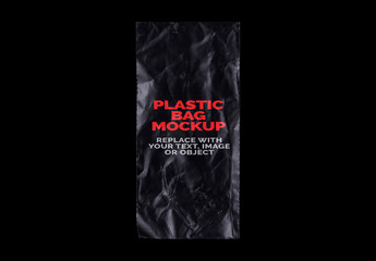 Plastic Bag Transparent Case Texture Effect Mockup Template