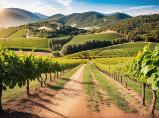 Fototapeta premium vineyard in region