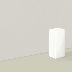 White plinth 
