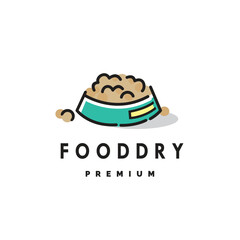 dry food logo vector icon illustration for pets