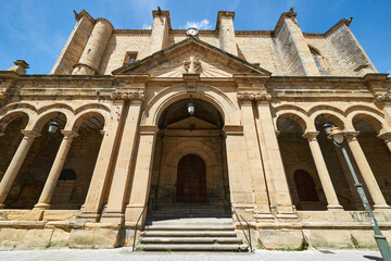 Obraz premium San Salvador Church, Usurbil, Guipuzcoa, Euskadi, Spain, Europe,.