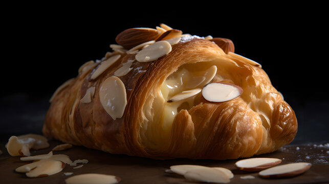 Flaky Croissant Aux Amandes