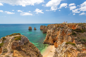 Fototapeta premium Ponta da Piedade near Lagos, Algarve, Portugal