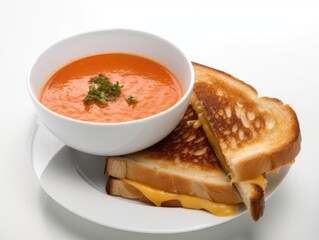 Close-Up of Steaming Hot Tomato Soup Image File, 3D9ED624-6C23-4E40-B677-C7D333B92479 Top Right Angle.