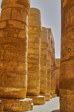 Karnak Temple - hypostile hall with columns
