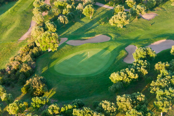 Aerial view of golf course Huelva Province, Spain