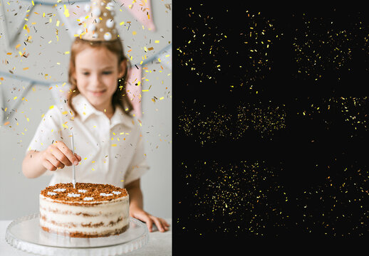 Confetti Mockup Template