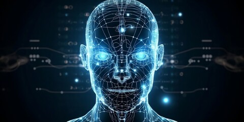 Fototapeta premium Neural networks that mimic the function of the human brain 