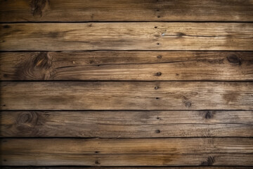 Fototapeta na wymiar empty rustic wooden table background. Ai generative