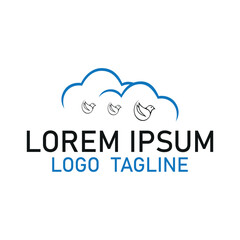 Unique bird icon logo design.