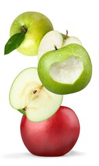 Tasty fresh juicy ripe apple