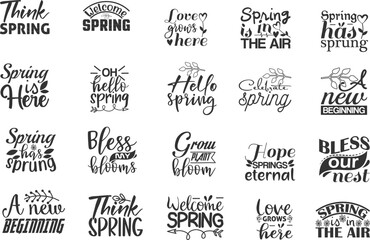 Spring Quotes SVG Bundle  48