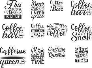 Coffee Quotes SVG Bundle  58