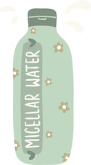 Micellar Water Skincare Illustration