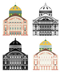 Theater building in Manaus, Brazil