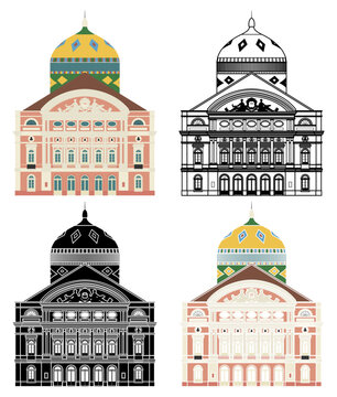 Theater building in Manaus, Brazil