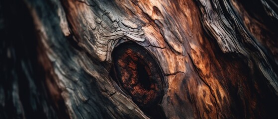 Textured surface of tree bark. Generative AI