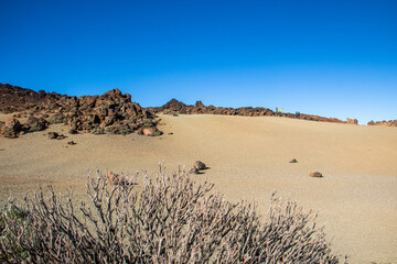 Sandwüste der Minas de San José im Teide Nationalpark in Teneriffa