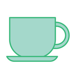 Isolated colored coffee cup office supply icon Vector