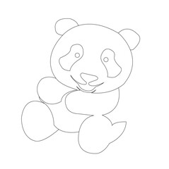 teddy bear cartoon,line art
