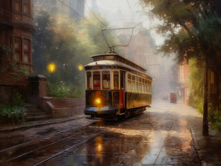 Obraz premium old tram