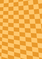 Chessboard retro groovy 70s 90s texture background. Vibrant vintage hippie checkerboard, waves, mesh pattern. Vector psychedelic illustration in Y2k style