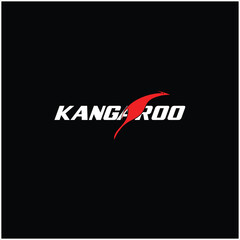 Fototapeta na wymiar kangaroo logo design template