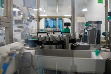 Workshop of big research laboratory for vaccine production.